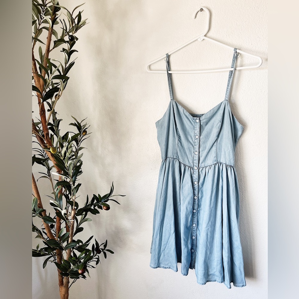 French Connection Shirred Button Down Mini Dress … - image 4